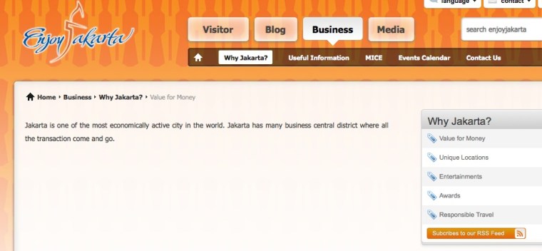 Lack of integration and poor content suggests little or no planning