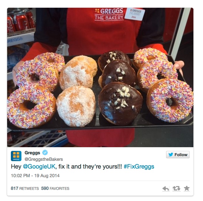 Rather than complain, the brand engaged positively with Google