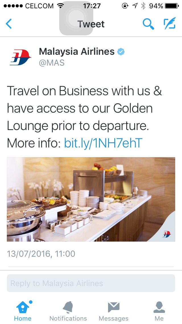 why would anyone share this pointless tweet from Malaysia Airlines?