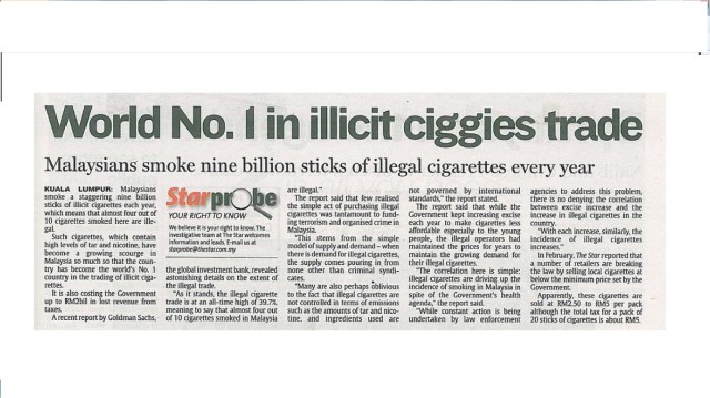 How to reduce the number of smokers in Malaysia